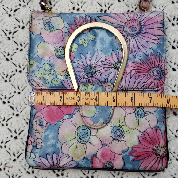 Vintage Varon Water Color Flower Purse Bag - Picture 4 of 12